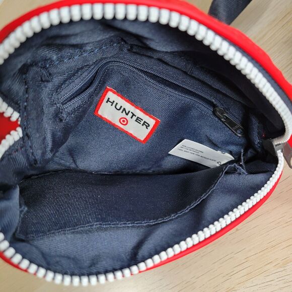 Hunter x Target Fanny Pack Zippered Belt Bag Pouch Adjustable Strap Red Black - Picture 6 of 8